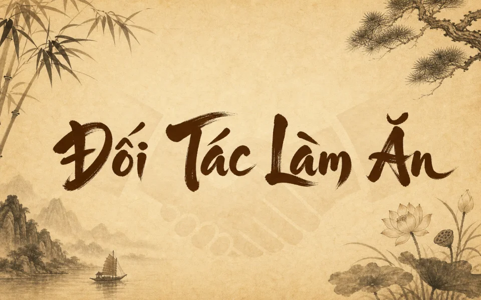 Thư pháp mực tàu — Đối Tác Làm Ăn