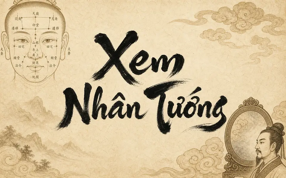 Thư pháp mực tàu — Xem Nhân Tướng